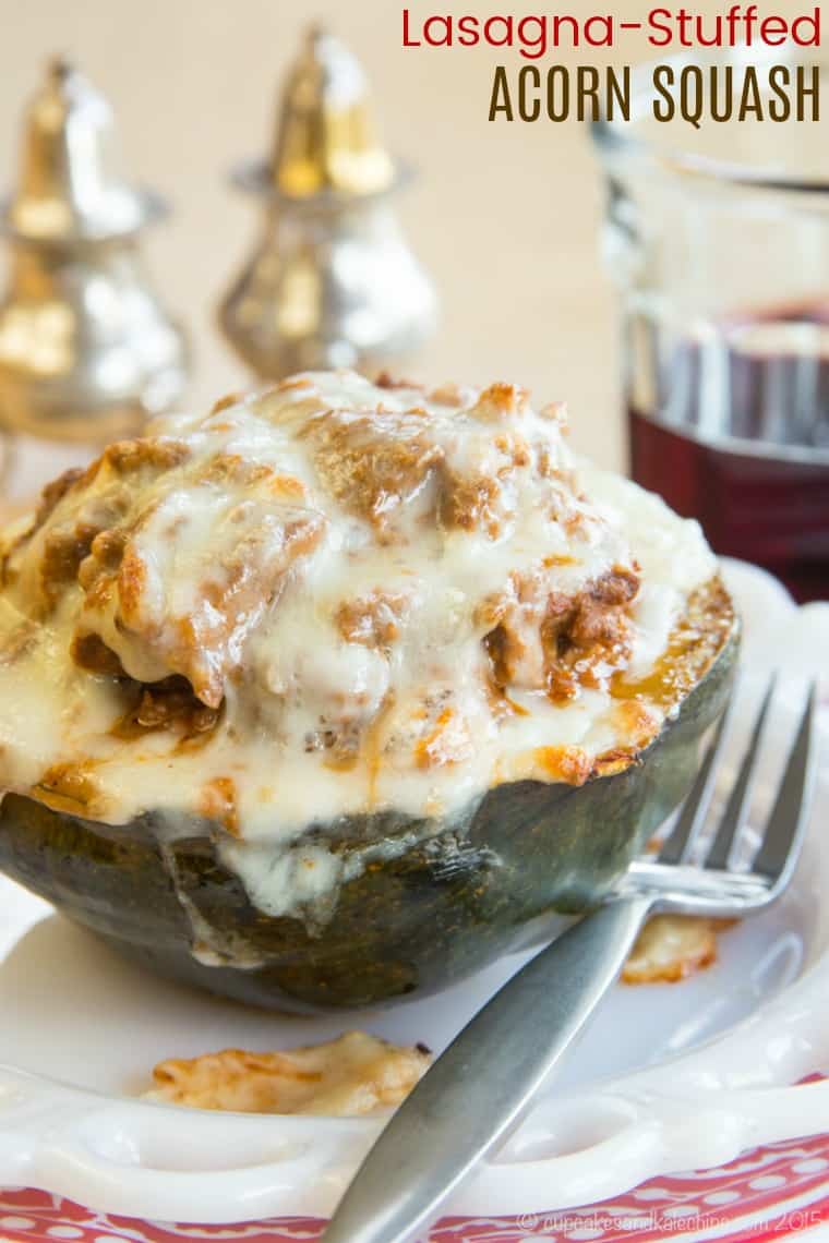 Cheesy Lasagna Stuffed Acorn Squash Recipe Cupcakes Kale Chips