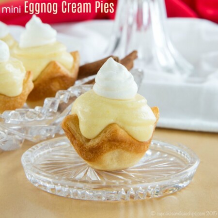 Mini Eggnog Cream Pies