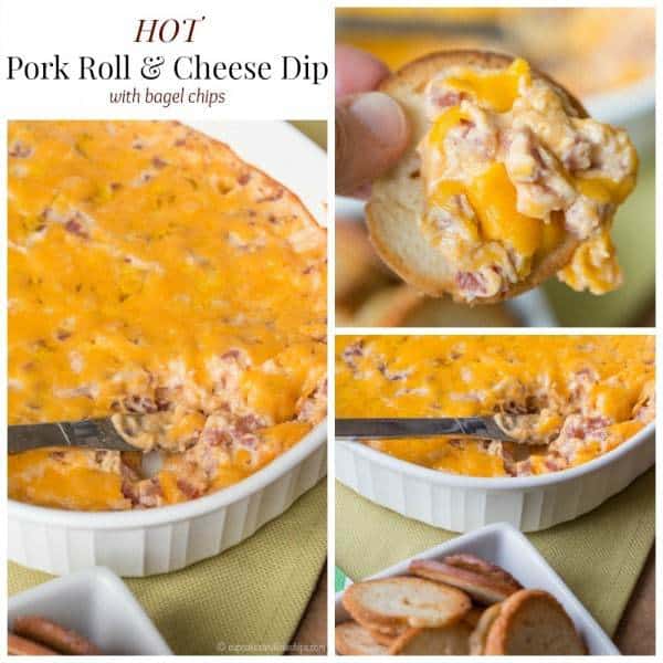 Hot Pork Roll and Cheese Dip - the New Jersey Diner classic becomes a fun party appetizer in this cheesy dip recipe. | cupcakesandkalechips.com | gluten free recipe