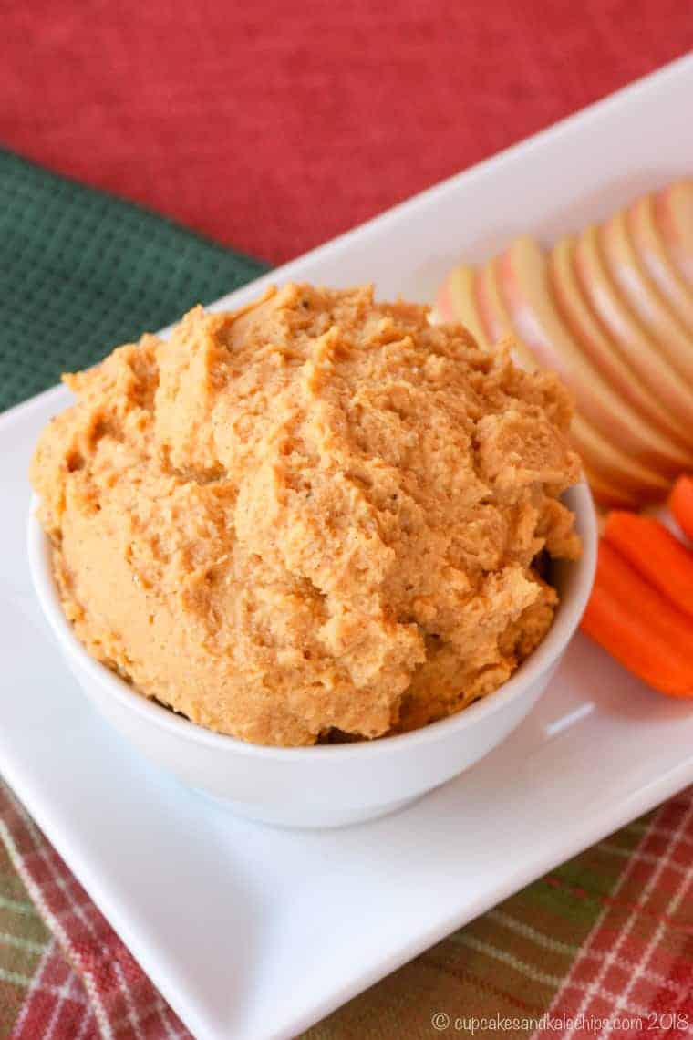 maple walnut sweet potato hummus