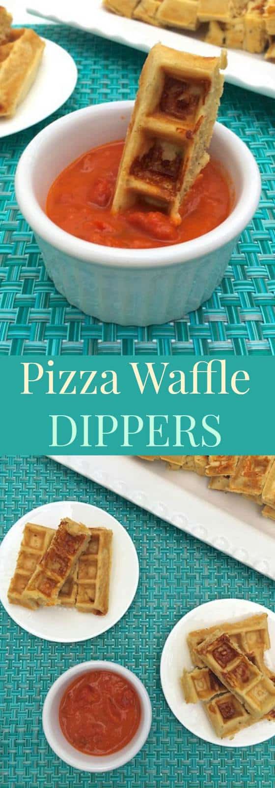 Pizza Waffle Dippers - everyone loves pizza, so why not transform it into a healthy snack recipe! | cupcakesandkalechips.com