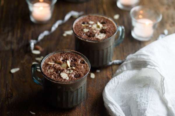 Warm Hot Chocolate Smoothie - the perfect recipe when it's cold outside but you want the nutrition of a green smoothie.