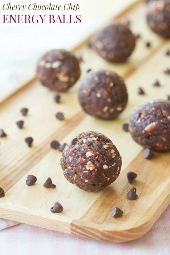 Cherry Chocolate Chip Energy Balls