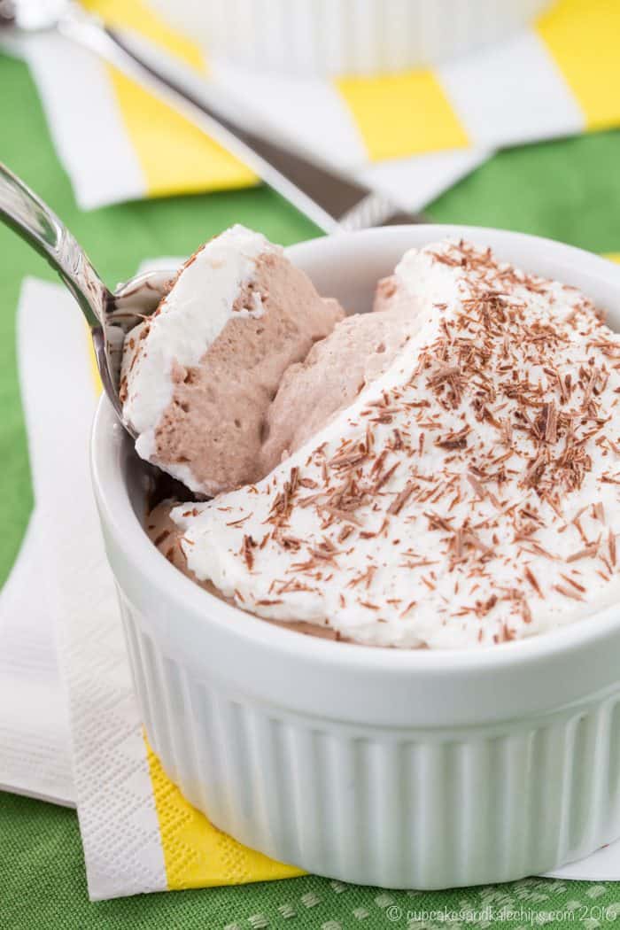 Getting a spoonful of this gluten free Irish dessert with Bailey's Mousse