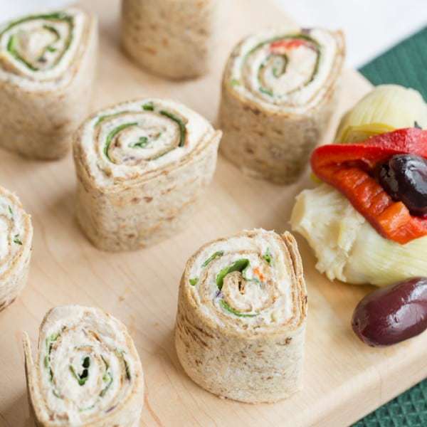 Mediterranean Chicken Pinwheels - Cupcakes & Kale Chips