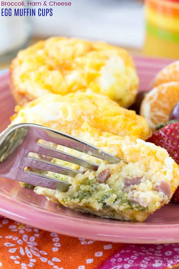 Broccoli, Ham and Cheese Egg Muffin Cups - Cupcakes & Kale ... - 700 x 1050 jpeg 52kB