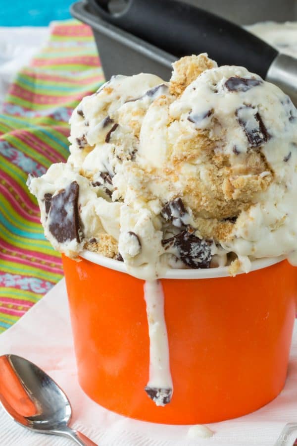 Graham Cracker Chocolate Chunk No-Churn Ice Cream recipe-7502