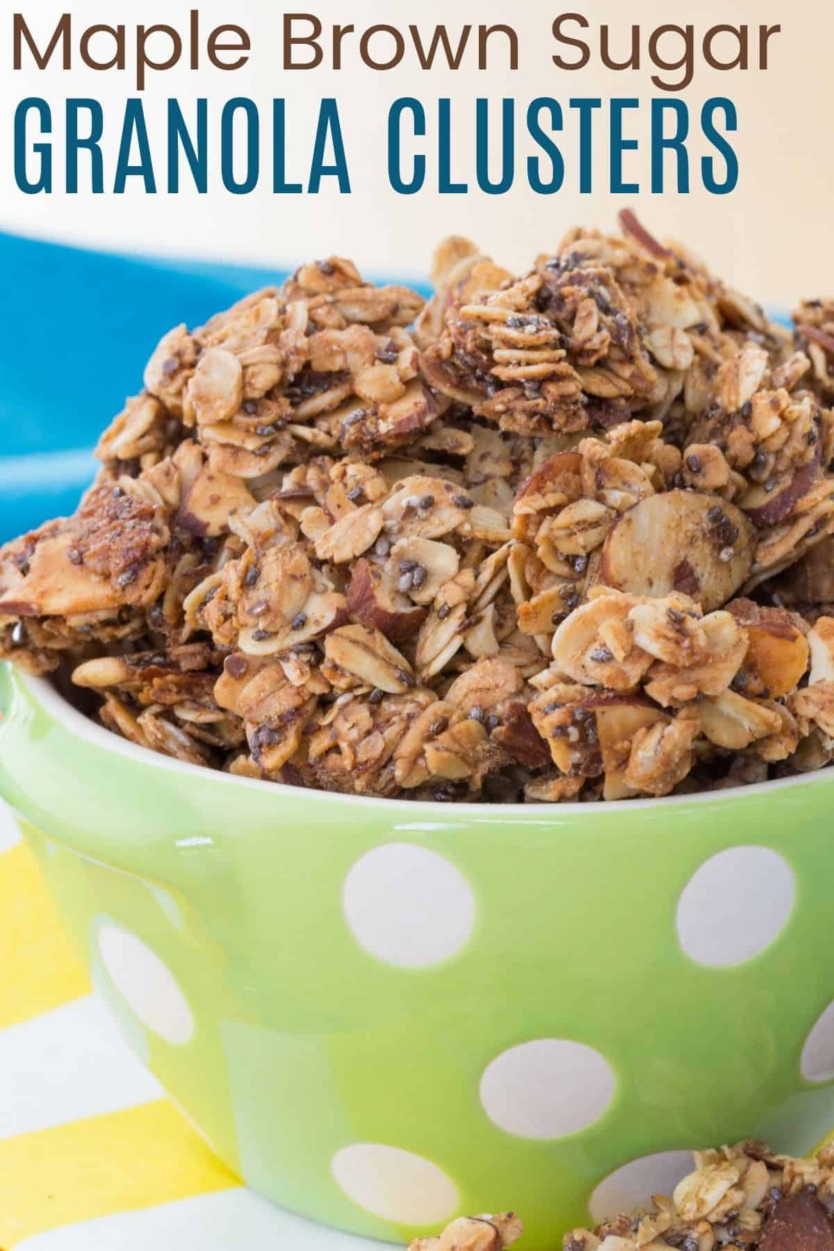 How to Make Chunky Maple Brown Sugar Granola Clusters