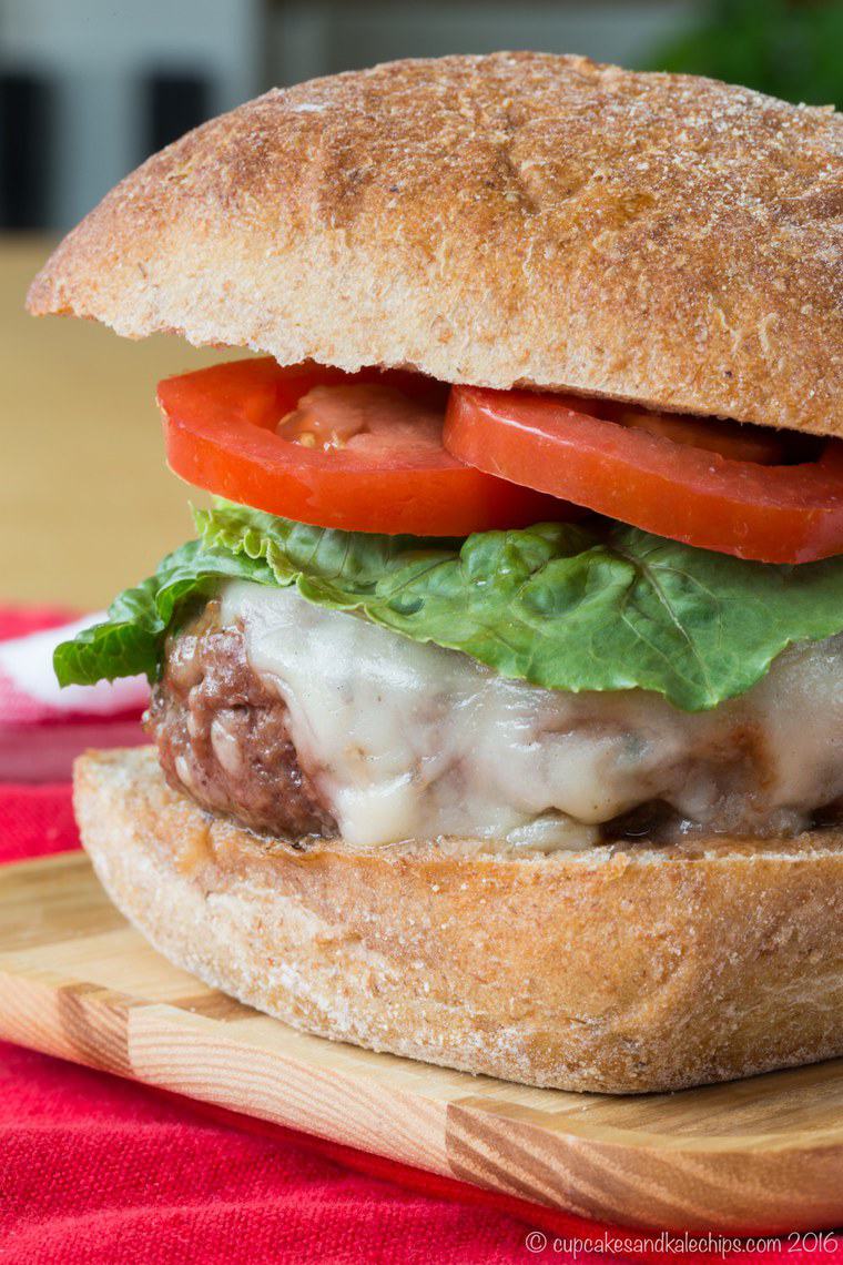 Meatball Parmesan Burgers {low carb option} Cupcakes & Kale Chips