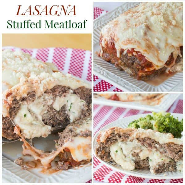 Lasagna Stuffed Meatloaf - Cupcakes &amp; Kale Chips