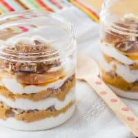 Pumpkin Pie Parfaits in small jars