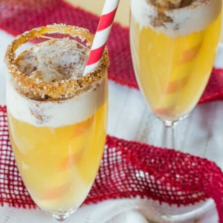 Sparkling Apple Cider Float Cocktail or Mocktail - Cupcakes & Kale Chips