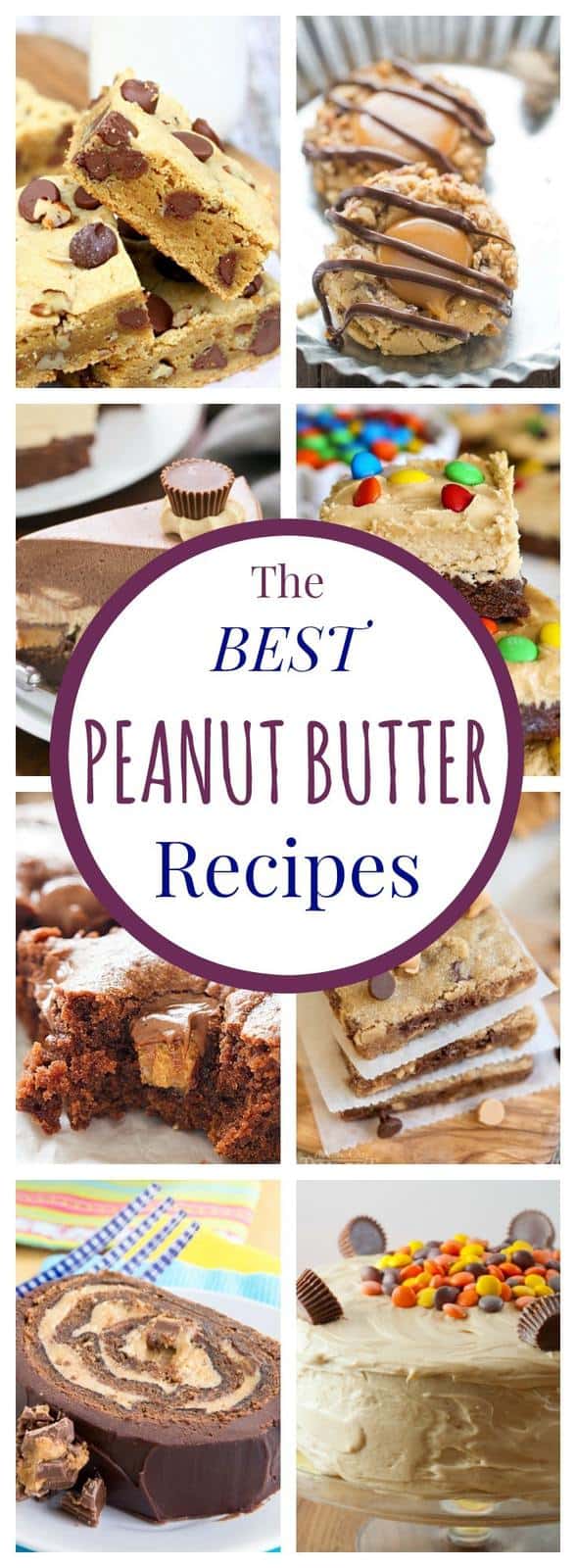 Over 30 of the Best Peanut Butter Recipes - cookies, bars, cakes, snacks, even some dinner recipes!