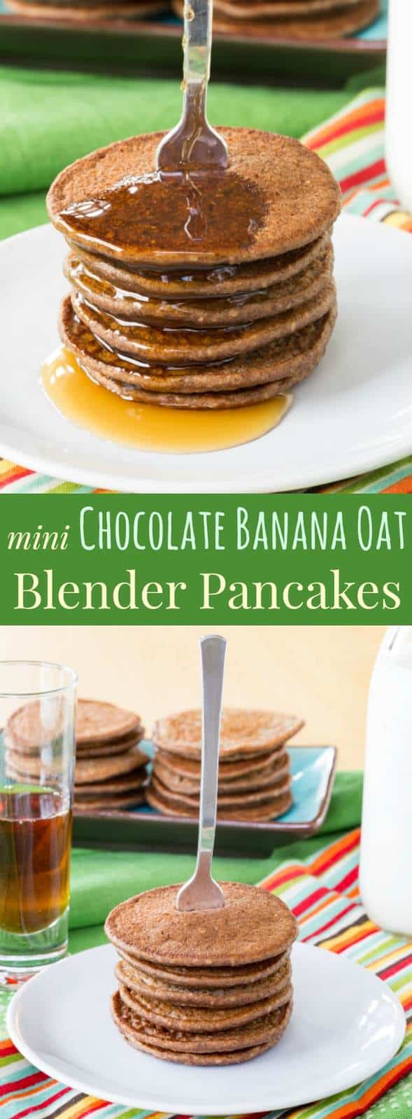 Mini Chocolate Banana Oat Blender Pancakes - Cupcakes ... - 589 x 1600 jpeg 67kB