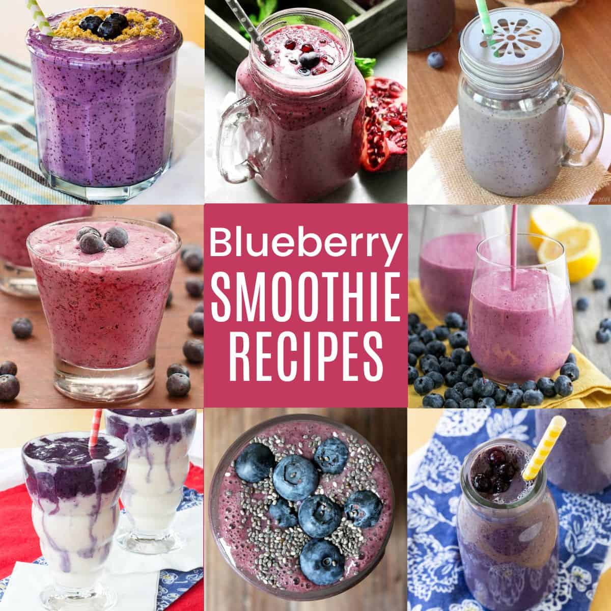 20+ of the BEST Blueberry Smoothie Recipes