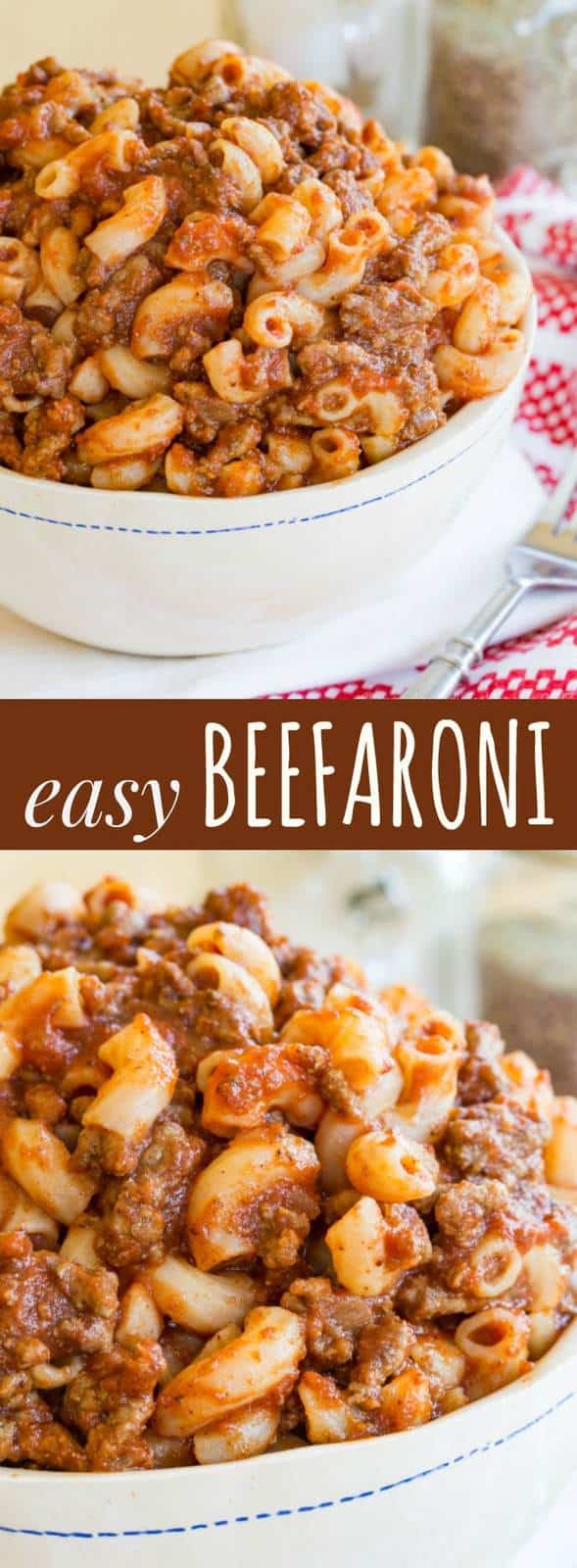 Easy Beefaroni Recipe - Cupcakes & Kale Chips - 589 x 1600 jpeg 81kB