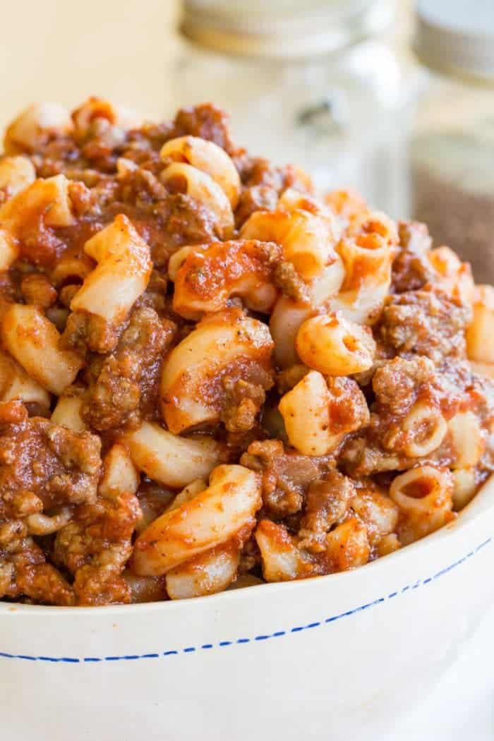 Easy Beefaroni - one of the Top 17 Most Popular Recipes of 2017 from Cupcakes & Kale Chips