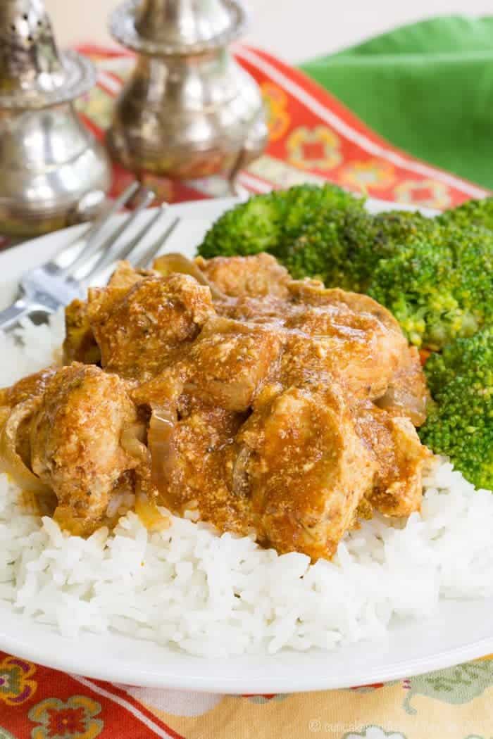 Healthy Slow Cooker Butter Chicken Recipe - Cupcakes & Kale Chips