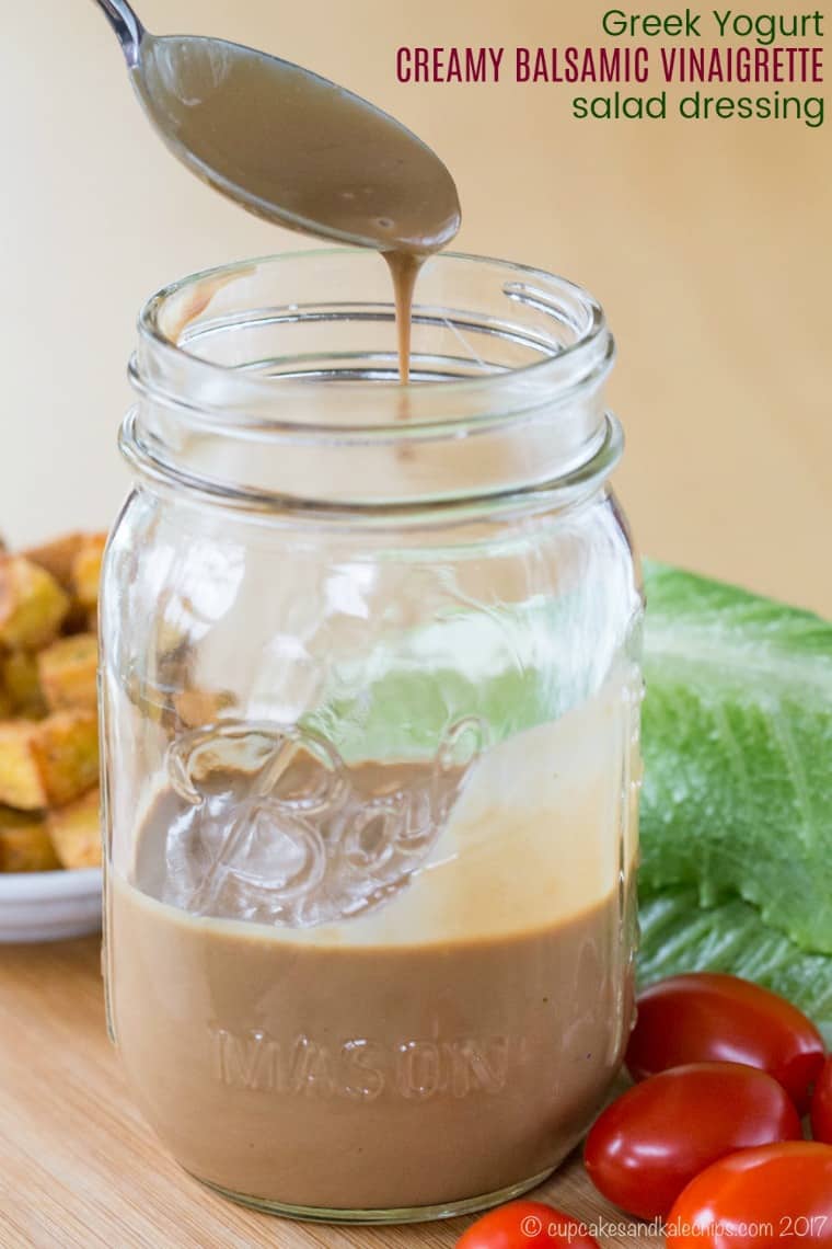 Creamy Balsamic Dressing Recipe Made With Greek Yogurt