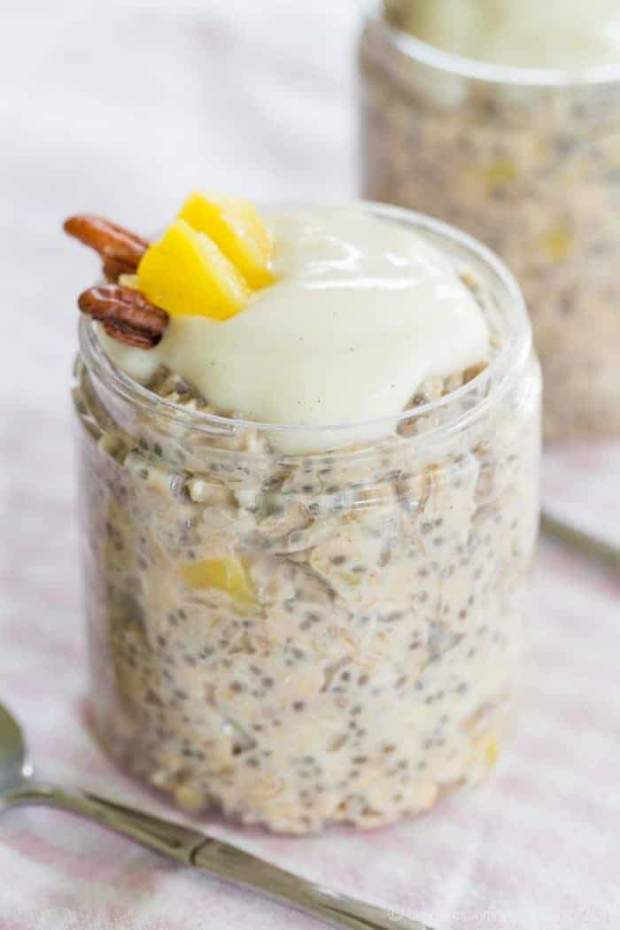 Hummingbird Cake Overnight Oats - one of the Top 17 Most Popular Recipes of 2017 from Cupcakes & Kale Chips 