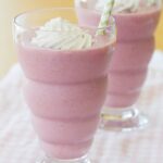 Strawberries and Cream Frappe with Whipped Coconut Cream