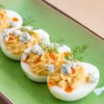Buffalo Blue Cheese Deviled Eggs Recipe