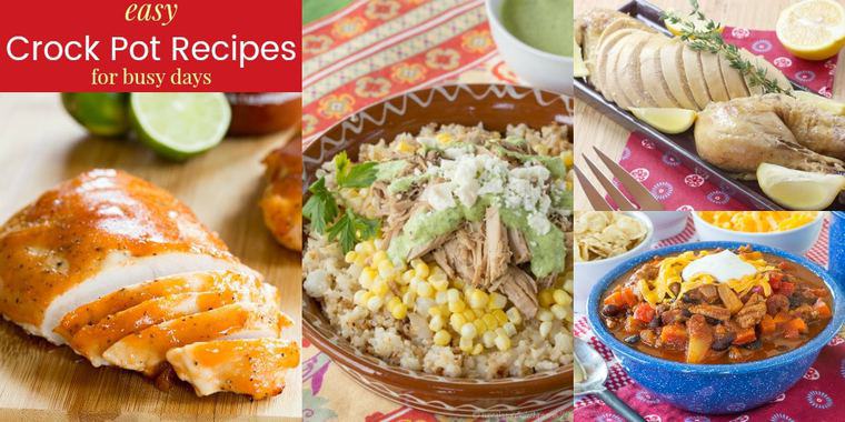 Slow Cooker Recipes with easy meals from your crock pot