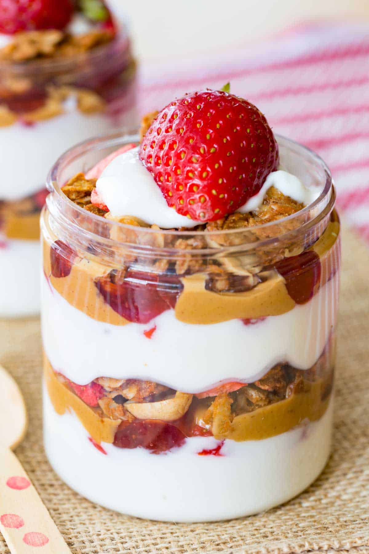 Peanut Butter Greek Yogurt Parfaits with BarkTHINS - Dish It Girl Recipe Box