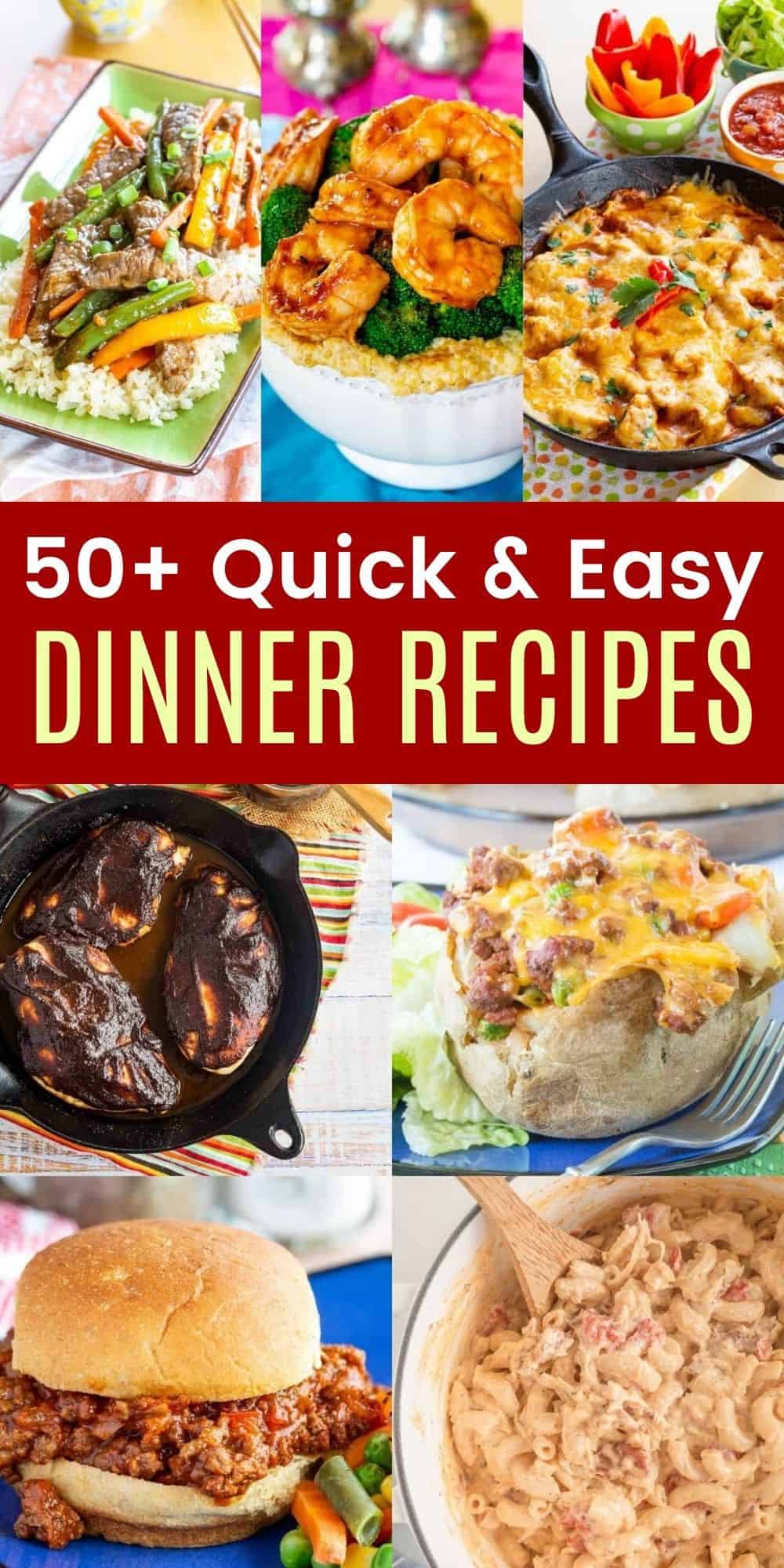 50+ Quick and Easy Dinner Ideas | Cupcakes & Kale Chips
