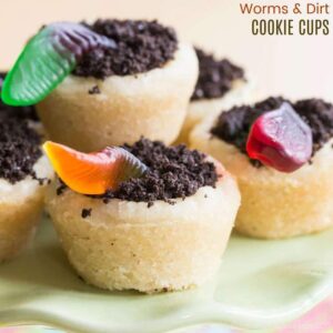 Worms and Dirt Cookie Cups