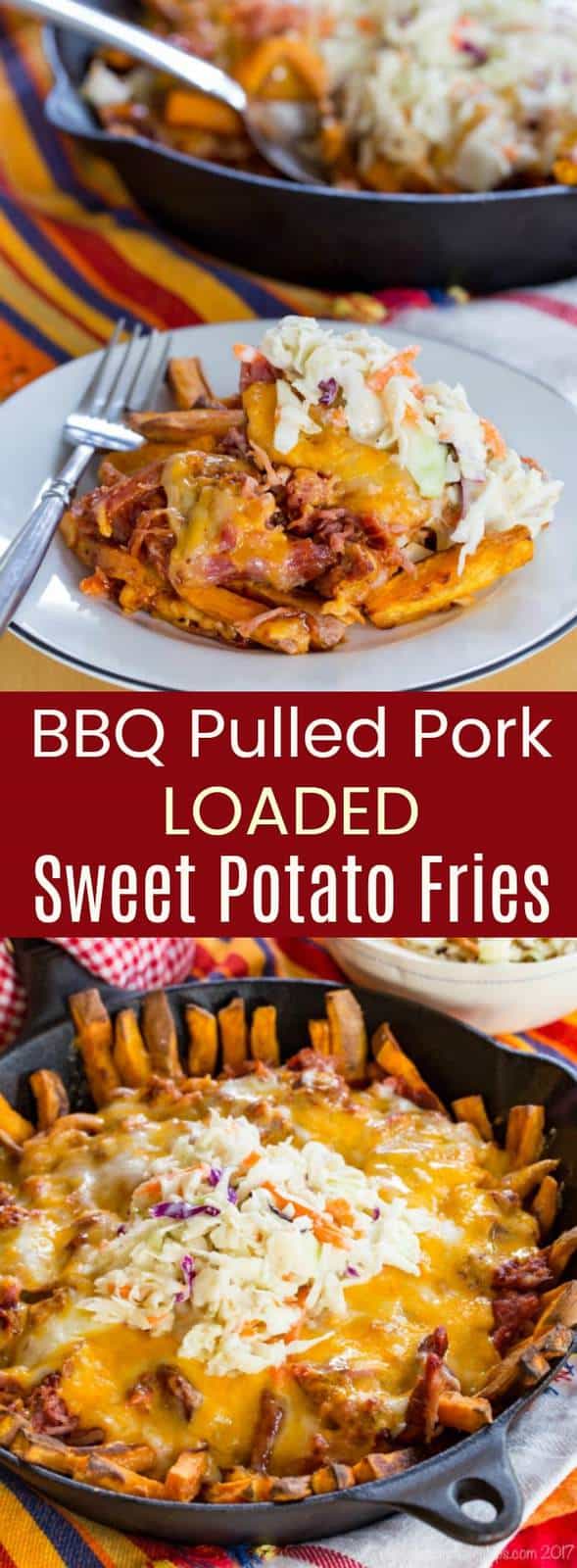BBQ Pulled Pork Loaded Sweet Potato Fries - Cupcakes ... - 589 x 1600 jpeg 82kB