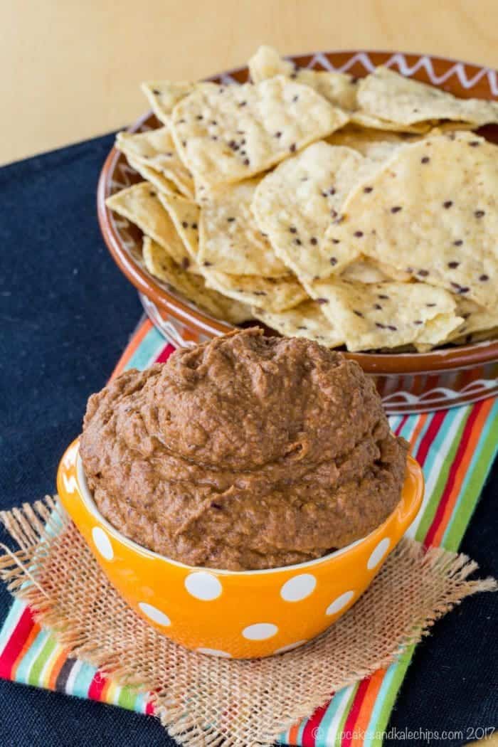 Smoky Cumin Lime Pumpkin Black Bean Dip