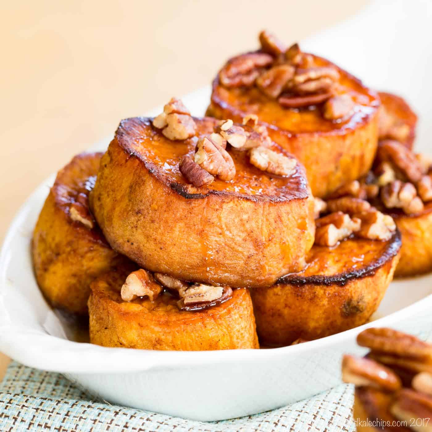 Maple Walnut Sweet Potato Hummus - Cupcakes & Kale Chips