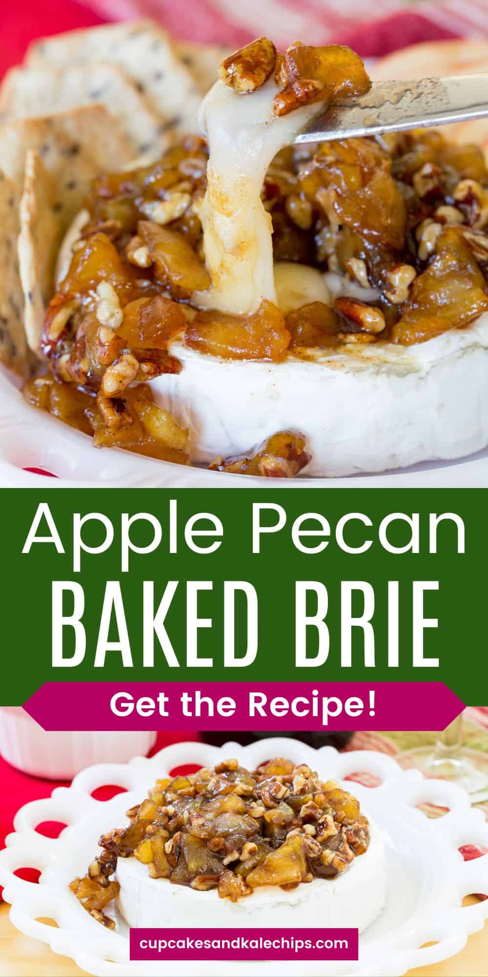 Baked Brie with Apples and Pecans | Cupcakes & Kale Chips