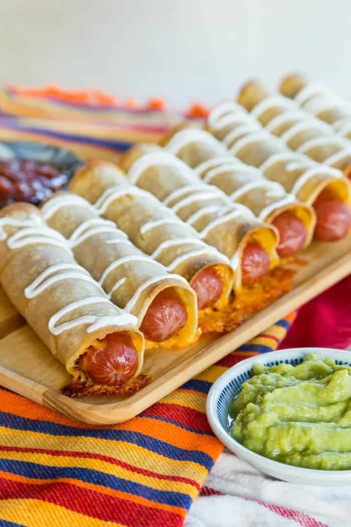Mexican Hot Dog Taquitos - Crispy Dogs! | Cupcakes & Kale Chips