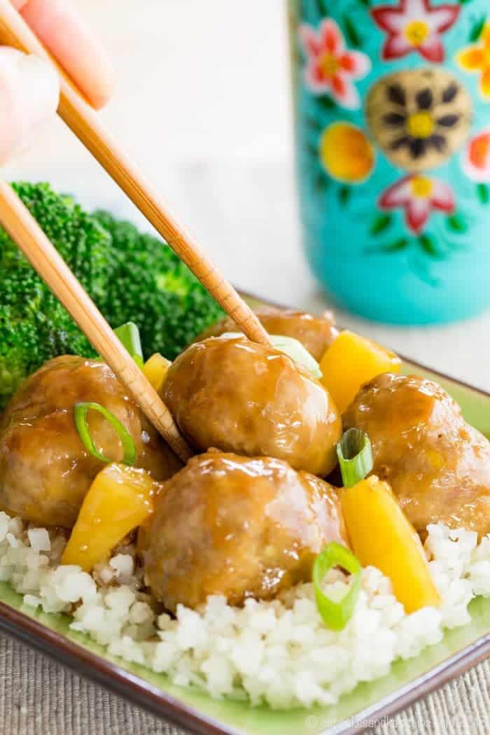 Turkey Teriyaki Meatballs Recipe