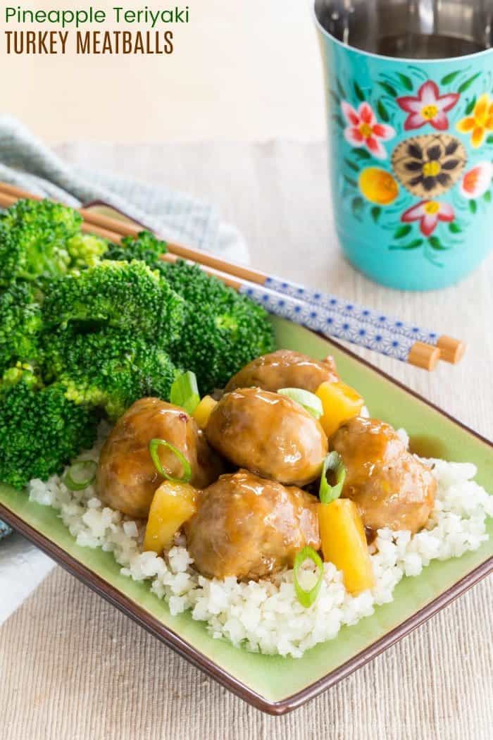 Dole Pineapple Teriyaki Turkey Meatballs Recipe