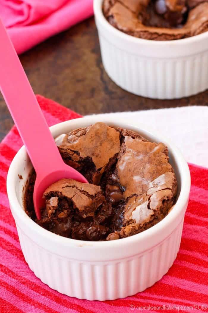 Best Gluten-Free Desserts for Two - Deep Dish Hot Fudge Gluten Free Brownies For Two