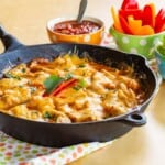 Serve Chicken Enchilada SKillet with your favorite low carb enchiladas toppings