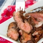 Honey Balsamic Marinated Flat Iron Steak - one of the Top 10 Most Popular Recipes of 2018 from Cupcakes & Kale Chips 