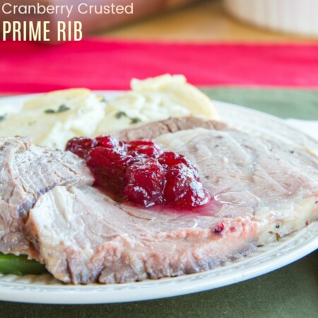 Cranberry Crusted Prime Rib Roast