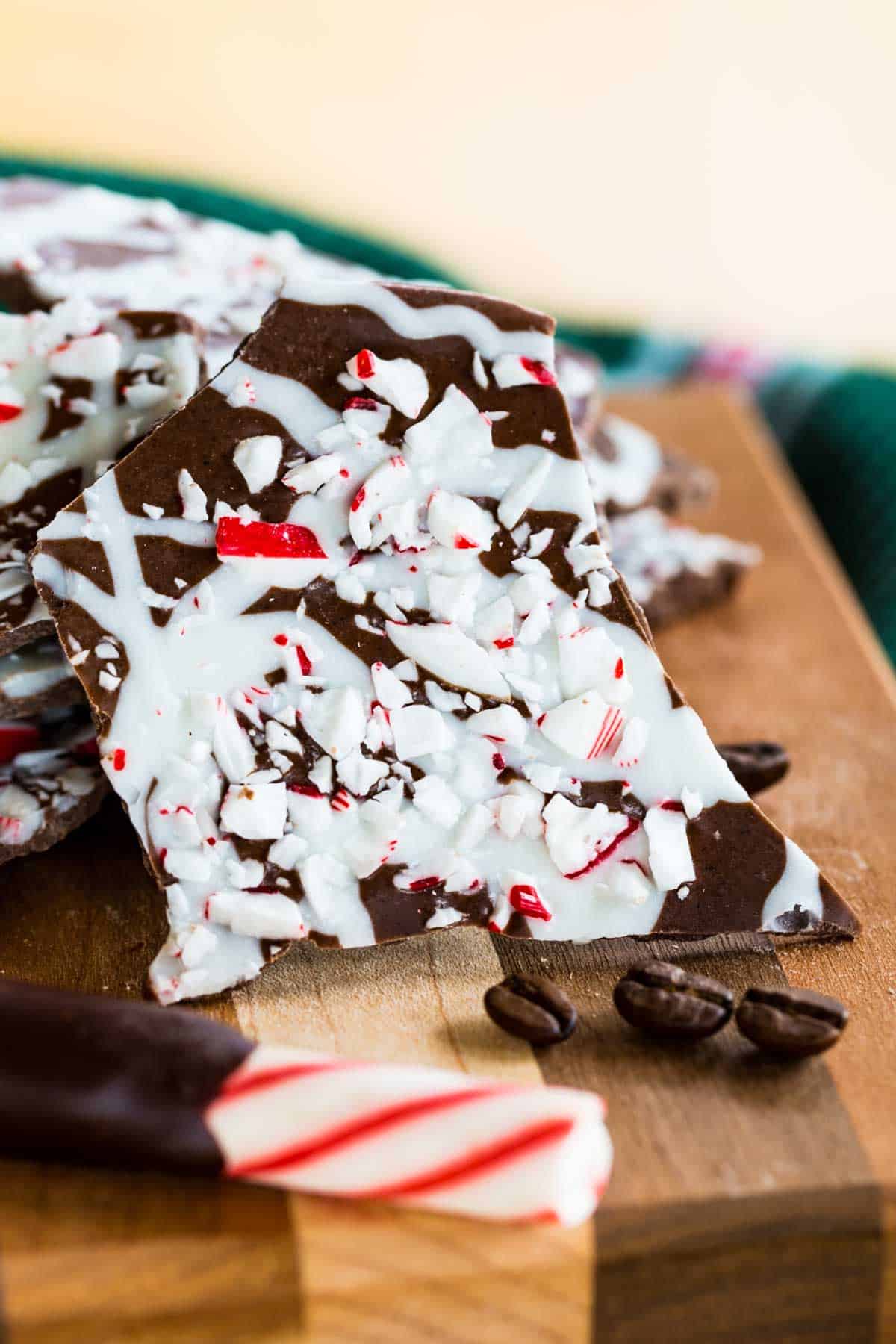 Peppermint Mocha Chocolate Bark Christmas Candy Recipe