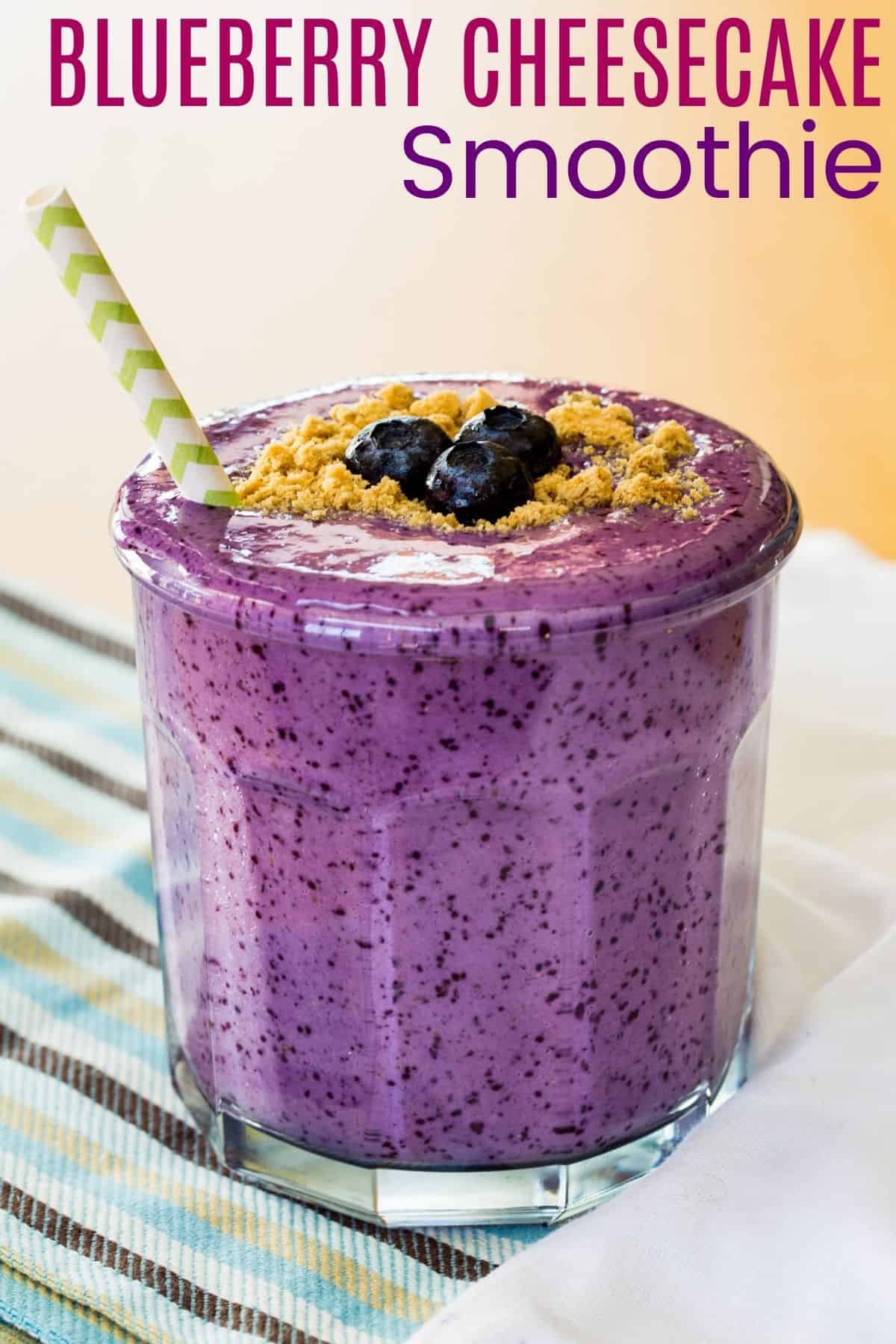 Blueberry Cheesecake Yogurt Smoothie | Cupcakes & Kale Chips