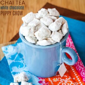Chai Tea White Chocolate Puppy Chow recipe image