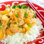 Slow Cooker or Pressure Cooker Pineapple Teriyaki Chicken - from a collection of easy paleo recipes