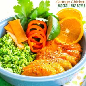 Orange Chicken Broccoli Rice Bowls