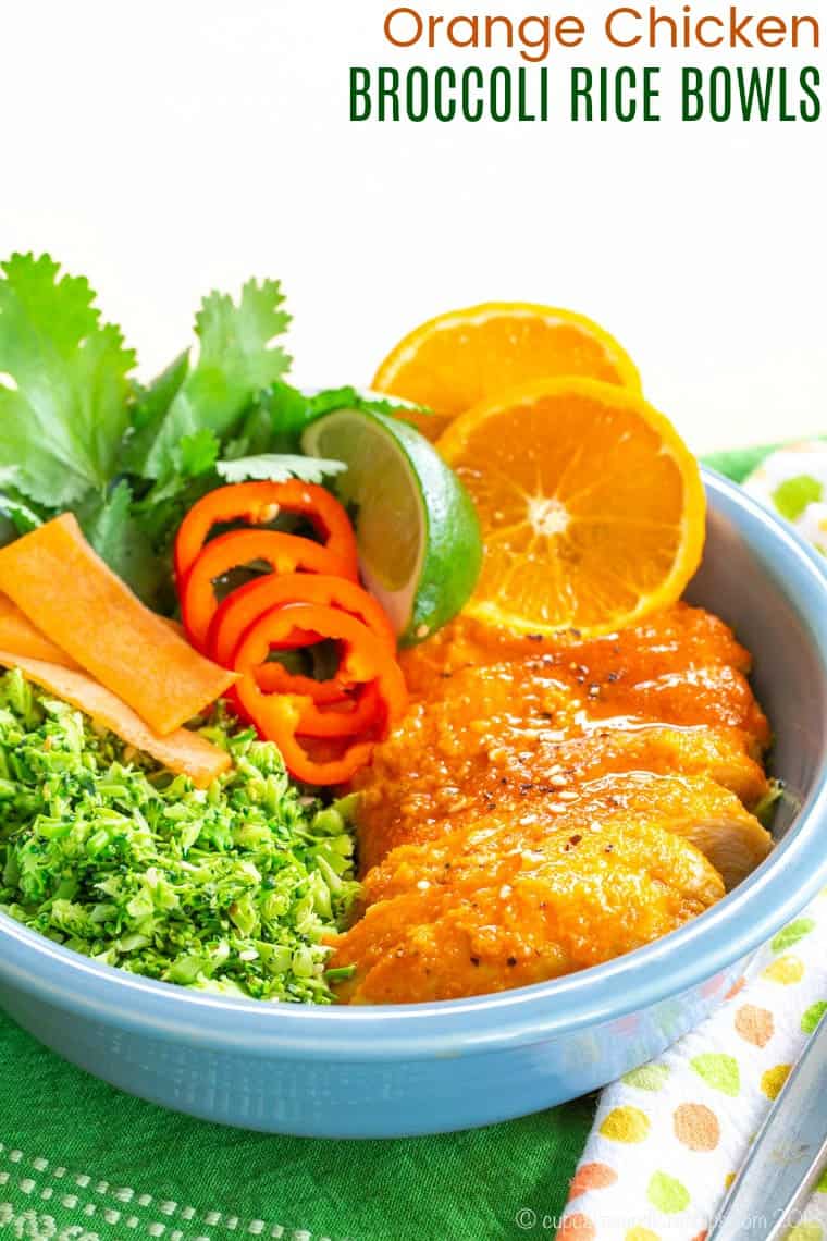 Orange Chicken Broccoli Rice Bowls Recipe