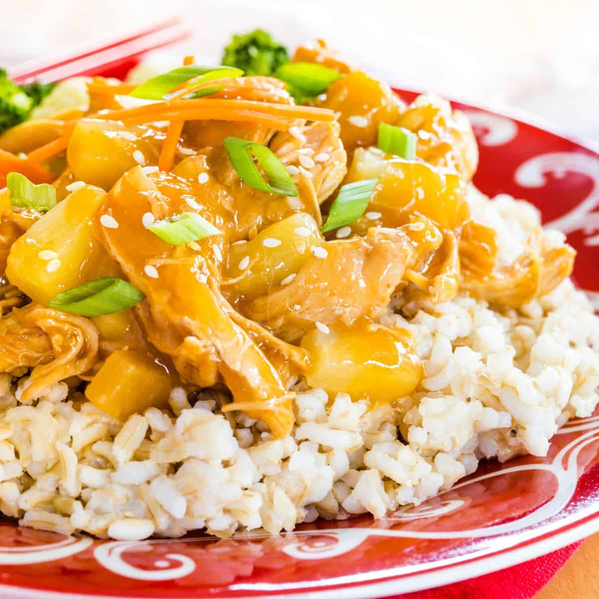 Pineapple Teriyaki Chicken Slow Cooker Or Instant Pot