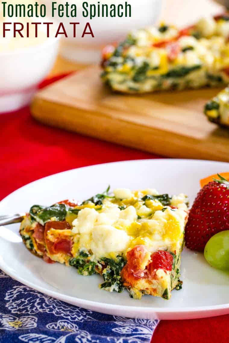 Spinach Feta Frittata With Tomato | Cupcakes & Kale Chips