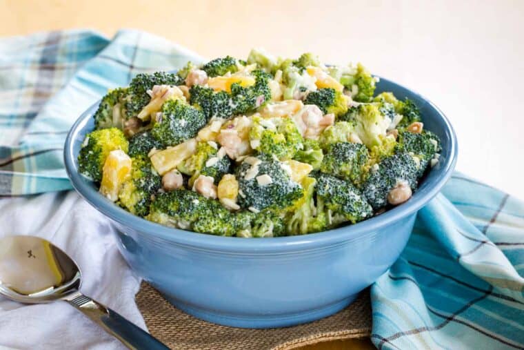 Tropical Broccoli Pineapple Salad | Cupcakes & Kale Chips